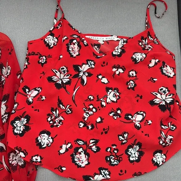 VERONICA BEARD Floral Silk Top, Size 6 - Picture 13 of 16